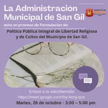 Mesa Informativa sobre la Política Pública Integral de Libertad Religiosa y de Cultos del Municipio de San Gil