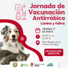 Jornada de Vacunación Antirrábica canina y felina Sector Villa Olímpica
