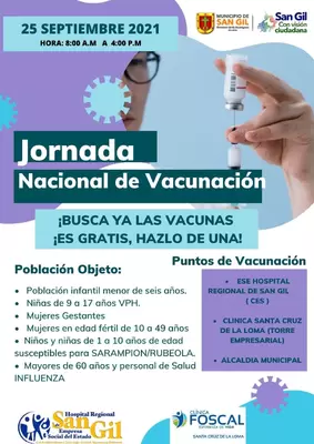 Jornada Nacional de Vacunación