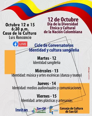 12 de octubre Día de la Diversidad Étnica y Cultural de la Nación Colombia