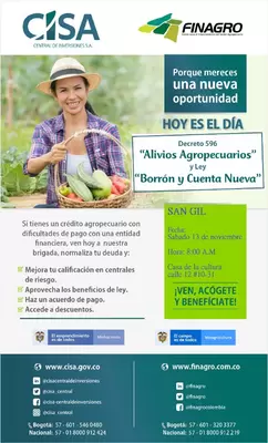 "Alivios Agropecuarios", "Borrón y Cuenta Nueva"