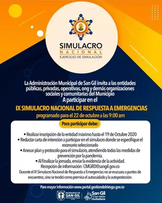 IX Simulacro Nacional de Respuesta a Emergencias