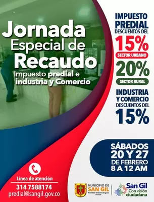 Jornada Especial de Recaudo Impuesto Predial e Industria y Comercio