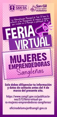 Feria Virtual Mujeres Emprendedoras Sangileñas