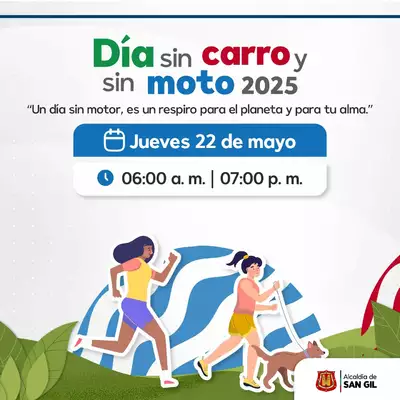Día sin carro y sin moto jueves 22 de mayo de 2025