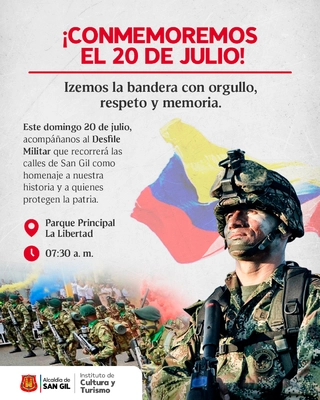 ¡Conmemoremos el 20 de julio!