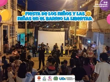 Fiesta de los niños y las niñas en el Barrio la Libertad