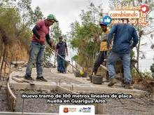 Nuevo tramo de placa huellas gestionadas