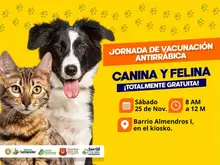 Jornada de vacunación antirrábica canina y felina