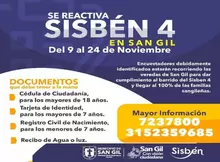 Se reactiva Sisbén 4 en San Gil