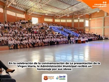 Un reconocimiento a la gestión y a las obras hechas por la Alcaldía en el Colegio de la Presentación