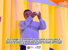 Un reconocimiento a la gestión y a las obras hechas por la Alcaldía en el Colegio de la Presentación