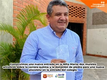 Un reconocimiento a la gestión y a las obras hechas por la Alcaldía en el Colegio de la Presentación