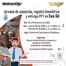 Jornada de asesorías, registro biométrico y entrega de PPT en San Gil