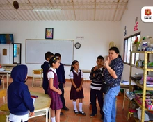 La Dra. Ligia Vargas visitó las sedes educativas de las veredas Las Joyas y Montecitos alto y bajo