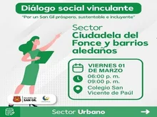 Diálogo social vinculante - Sector Ciudadela del Fonce y barrios aledaños