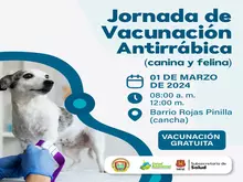 Jornada de vacunación antirrábica (Canina y felina) Barrio Rojas Pinilla