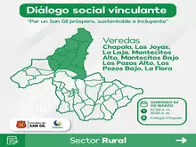 Diálogo social vinculante - Veredas Chapala, La Joya, La Laja, Montecitos Bajo, Los Pozos Alto y Bajo, La Flora