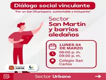 Diálogo social vinculante sector San Martín y barrios aledaños