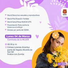 Mujer, eres la invitada especial en todas las actividades de este mes