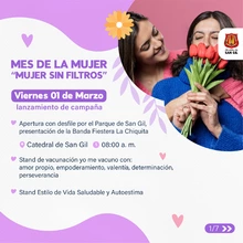 Mujer, eres la invitada especial en todas las actividades de este mes