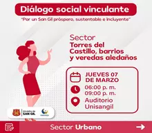 Diálogo social vinculante sector Torres del Castillo, barrios y veredas aledaños