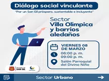Diálogo social vinculante sector Villa Olímpica y barrios aledaños