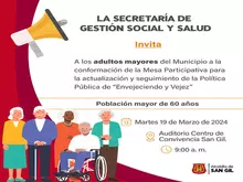 Haz parte de la mesa participativa de adultos mayores