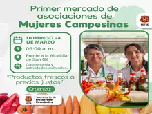 Primer mercado de asociaciones de Mujeres Campesinas