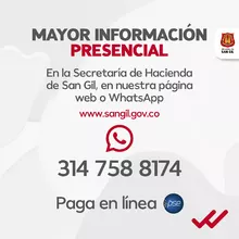 Paga en línea el impuesto de Industria y Comercio y cúmplele a San Gil