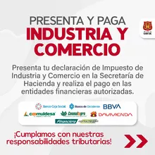 Paga en línea el impuesto de Industria y Comercio y cúmplele a San Gil