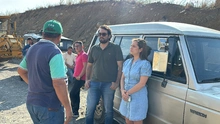 Inicia el mantenimiento de la vía San Gil - Cabrera para beneficiar a las veredas Ojo de Agua, el Cucharo y Volador