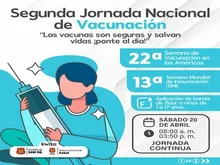 Segunda jornada de vacunación nacional