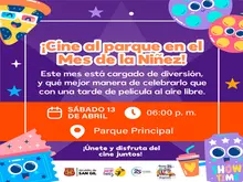 Cine al parque en el mes de la Niñez