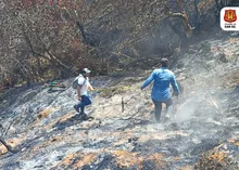 Se inició la preparación del terreno del incendio en la vereda Los Pozos Bajo