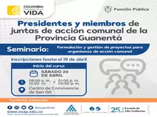 Seminario Formulación y gestión de proyectos para organismos de acción comunal