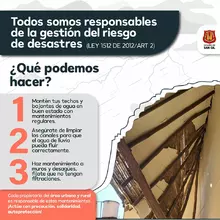 Todos somos responsables de la gestión del riesgo de desastres