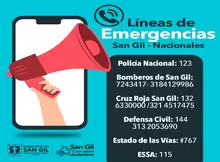 Líneas de Emergencias San Gil