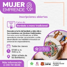 Curso Bordado a Mano - Hilos de Tradición