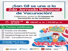 San Gil se une a la segunda Jornada Nacional de Vacunación