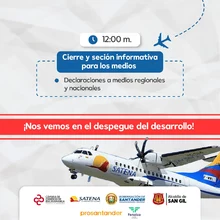 alcaldía de san gil lidera el primer foro aeronáutico 2025, como estrategia de posicionamiento de la operación de satena