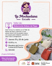 Taller de elaboración de bolsas de fique