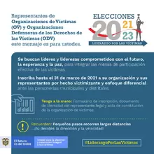 Elecciones Liderazgo por la Víctimas