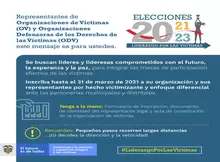 Elecciones Liderazgo por la Víctimas