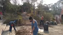 Jornada de limpieza a la Institución Educativa de la Vereda la Flora