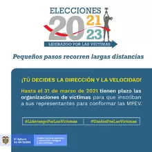 Elecciones 2021-2023 Liderazgo por las Víctimas