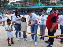 Reinauguración de la Cancha del Polideportivo San Martín