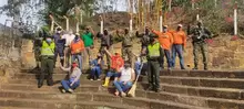 Campaña de limpieza y recuperación de espacios públicos en el Parque Ragonessi de San Gil