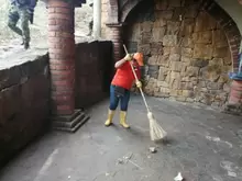 Campaña de limpieza y recuperación de espacios públicos en el Parque Ragonessi de San Gil