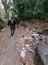 Campaña de limpieza y recuperación de espacios públicos en el Parque Ragonessi de San Gil